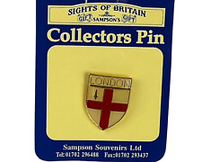 Vintage London England Coat of Arms Lapel Pin Travel Souvenir Gift Britain UK picture