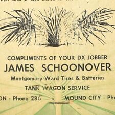 1930s James Schooner Montgomery Ward Tires Batteries Oregon Mound City Missouri picture