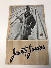JAUNTY JUNIORS Brochure Orange MA Clothing Co 1940's ? Vintage picture