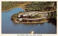 Cadiz KY Kentucky Lake Barkley Lodge Camping Sites Hotel Pool Vtg Postcard S9 picture