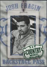 2014 Panini Country Music Josh Gracin Green Parallel Backstage Pass Insert #5 picture