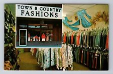 Manchester Center VT-Vermont, Town & Country Fashions, Antique Vintage Postcard picture