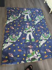 Vintage 90s Disney Toy Story Woody Buzz Reversible Blanket/Comforter 64