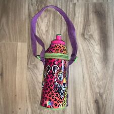 Vintage Lisa Frank Fantastic Fashions Water Bottle & Cover w/ Carrying Strap  picture