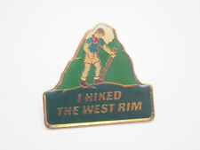 I Hiked The West Rim Vintage Lapel Pin picture