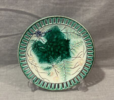 SALE Antique Majolica Reticulated Ferns & Floral Plate c.1800's RARE picture