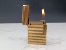 ST DUPONT Line 1 BS Gas Lighter - L1 BS - Small Model - Gold Plated - AD13-1639 picture
