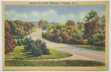 Passaic New Jersey NJ Along the State Highway Unused Linen Postcard picture