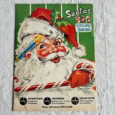 Vintage Santa's Big Color Book Crowley's Department Store Detroit Xmas Christmas picture