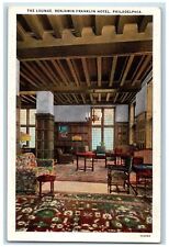 c1920's The Lounge Benjamin Franklin Hotel Philadelphia PA Unposted Postcard picture