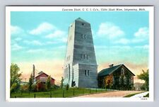 Ishpeming MI- Michigan, Concrete Shaft, Antique, Vintage Souvenir Postcard picture