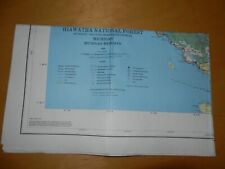 Vintage -- HIAWATHA NATIONAL FOREST MAP -- MICHIGAN -- 1989 picture