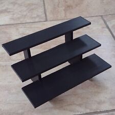 10 inch 3-Tier Black Figurine Display Shelf / Stand with Equal Length Shelves picture