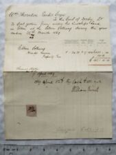 1869 invoice with revenue coal Elton Colliery Earl of Derby's land picture