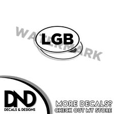 LGB - Lets Go Brandon Funny Anti Biden Sticker Decal F46 Ovals 5x3 - 2 Pack D& picture