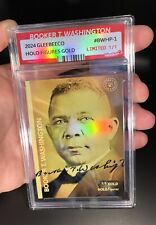 2024 GleeBeeCo BOOKER T WASHINGTON Holo Gold Signature Card #BWHP ONE & ONLY 1/1 picture