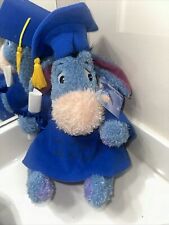 Disney Store World Parks Graduation Eeyore Doll Plush Toy 12 Winnie The Pooh NWT picture