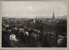 Germany, Bern, panorama with the Alps vintage photomechanical print photom picture