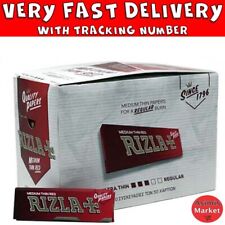 Rizla Red Rolling Papers Full Box Of 100 Packs x 50 Leaves Regular Small Size picture