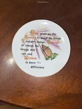 Vintage/God Grant Me Serenity Prayer/ Oval Dish/ Wall Decor picture