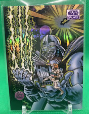2021 Topps Chrome Star Wars Galaxy #23 Larger Than Life Purple 19/25 Jack Kirby picture