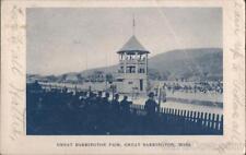 1906 Great Barrington Fair,MA Berkshire County Massachusetts Postcard 1c stamp picture