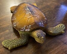 Vintage Larami Plastic Rubber 8” Sea Turtle Figure Toy Reptile Ocean Play picture