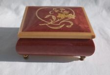 Romance Wooden  Musical Jewelry Box Made In Italy 