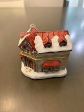 Vintage A Dickens Christmas Scrooge Counting House Hand Painted Cottage 1988 picture