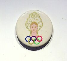 MOCKBA OLYMPICS BUTTON PINBACK LOT MOSCOW - VINTAGE ADVERTISING BUTTON PIN picture