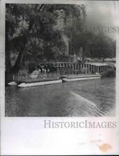 1968 Press Photo Canal Boat model tahes shape at dockside picture