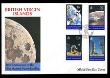 Virgin Islands 1999 Sc 910-913 Space Apollo XI Moon Landing First Day Cover picture