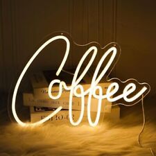 Coffee Neon Sign Cafe Restaurant Neon Light Signs for Beer Pub Club, Warm White picture