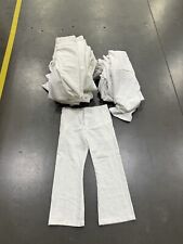 Lot Of 16 US Navy White Trousers Polyester Enlisted Service Dress Pants 36-36XL picture