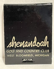 Vintage Matchbook Shenandoah Golf And Country Club West Bloomfield, MI picture