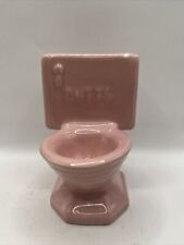 Pink Vintage  Ceramic Toilet Ashtray 3x5 picture