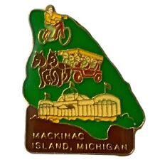 Vintage Mackinac Island Michigan Themed Travel Souvenir Pin picture