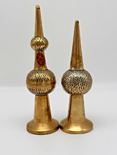 Vintage Etched Brass Decorative Kuwait Towers Two of Three This Kuwait Towers picture