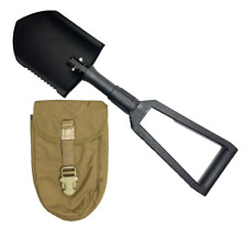 USMC Gerber 2000 MINT Entrenching E Tool Trifold Shovel w/ Pouch Coyote Marine picture