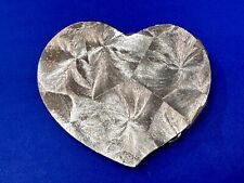 Artisan Heart Shaped Brushed Silver Color Cutout Belt Buckle picture