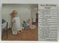Hear My Dollies' Prayer Poem by Burges Johnson c1908 Metal Sign Wall Art 9x6 picture