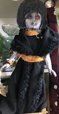 Gothic Creepy Haunted Horror Prop Fashion Doll Decoration 1 Tall Black Coat picture