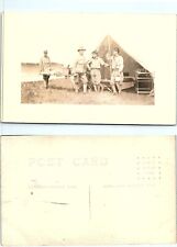 Medical Unit?  Soldiers at Camp WWI RPPC picture