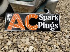 Antique Vintage Old Style AC Spark Plug Sign picture