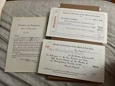 Antique 1913 Chamber of Commerce of New York State Banquet Invite & Invoices picture