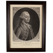 1776 John Hancock Revolutionary War Mezzotint picture