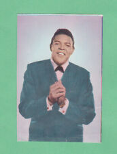 Chubby Checker 1966  Card Very Rare  Thin Paper Blank Back Version picture