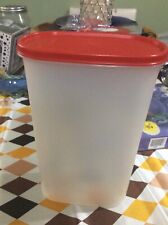Tupperware Tall Cereal Keeper Storage Container #1615 w/Lid 12 1/4 Cup Vintage picture