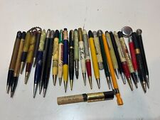 Big lot of 26 vintage mechanical pencils, bakelite, calendar, planters, adverts picture