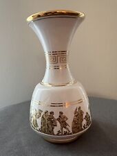 Vintage Greek Bud vase. NEOFITOU  Hand Made in Greece 24K Gold Accents picture